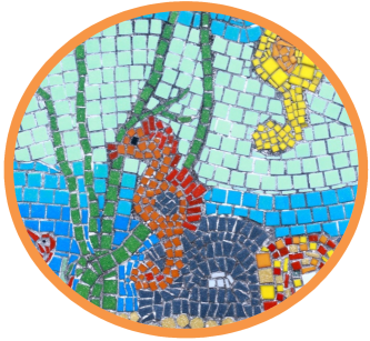 Foto von einem bunten Mosaik